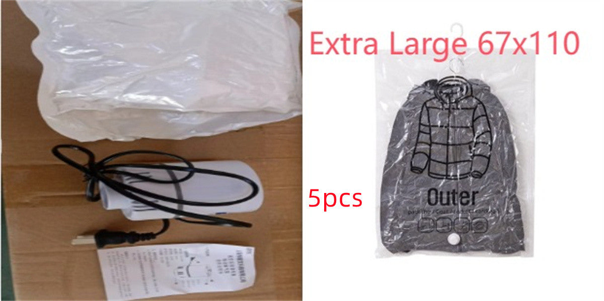 Compression Bag Pumping Air Clothes Clothing Organizer Storage Bags