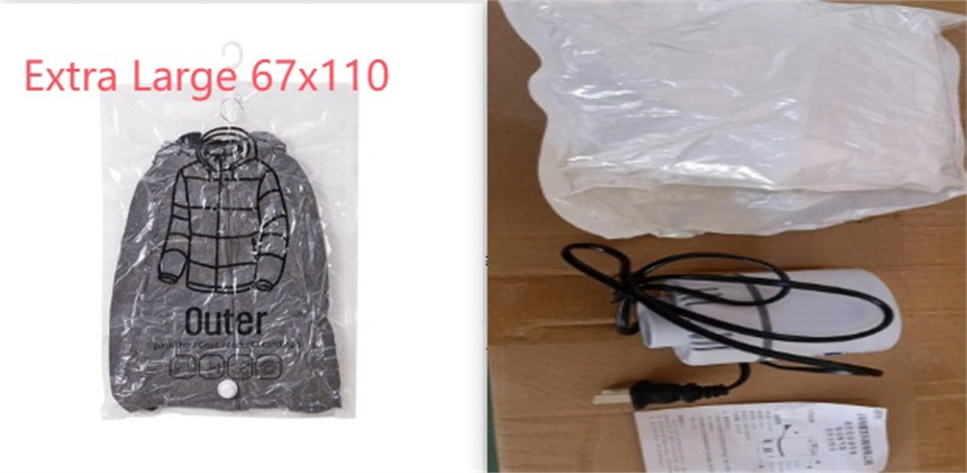 Compression Bag Pumping Air Clothes Clothing Organizer Storage Bags