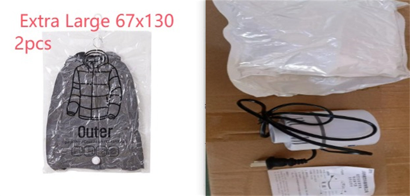 Compression Bag Pumping Air Clothes Clothing Organizer Storage Bags