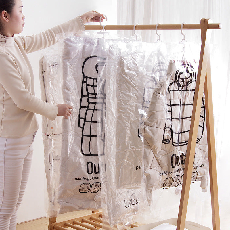 Compression Bag Pumping Air Clothes Clothing Organizer Storage Bags