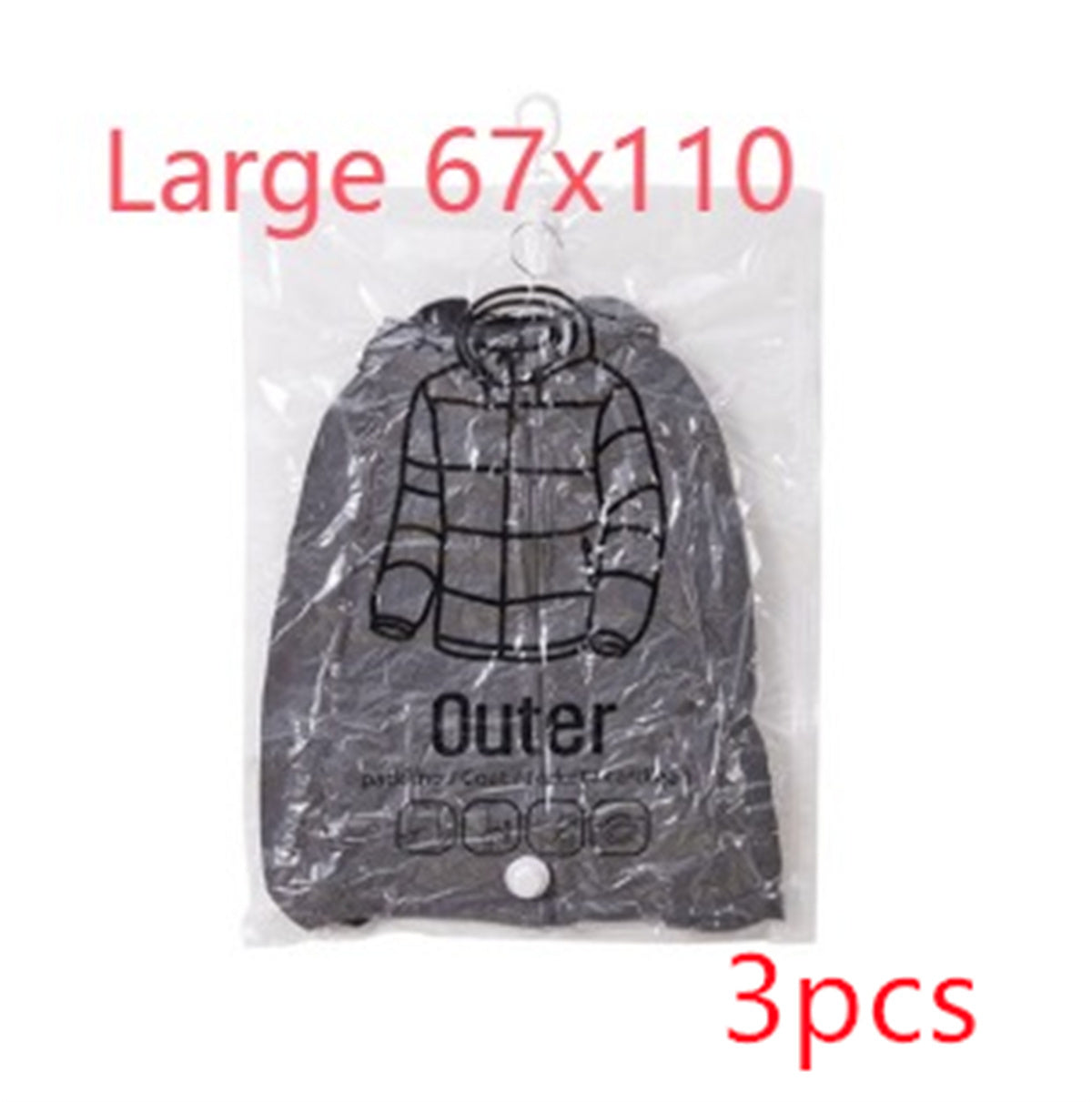 Compression Bag Pumping Air Clothes Clothing Organizer Storage Bags