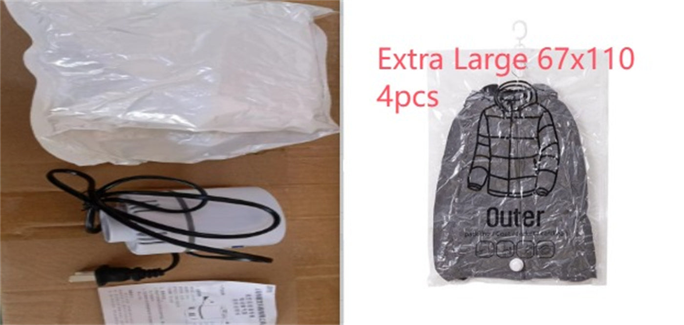 Compression Bag Pumping Air Clothes Clothing Organizer Storage Bags
