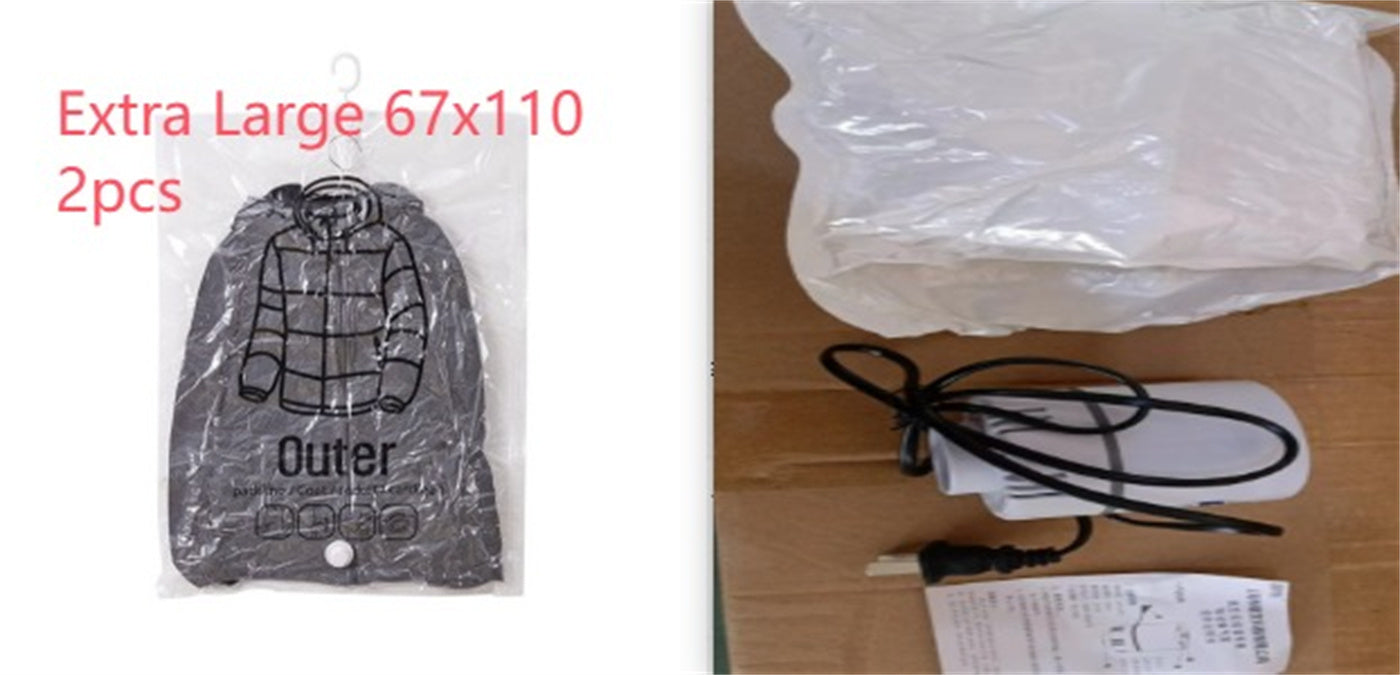 Compression Bag Pumping Air Clothes Clothing Organizer Storage Bags