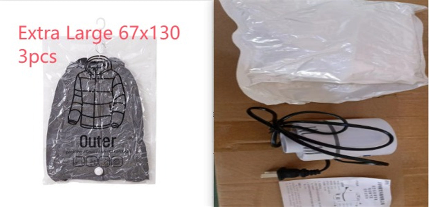 Compression Bag Pumping Air Clothes Clothing Organizer Storage Bags