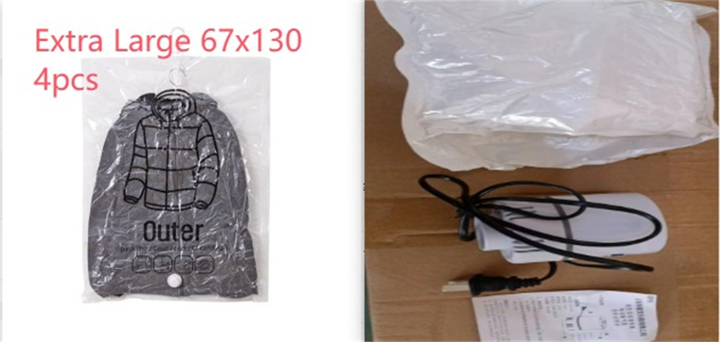 Compression Bag Pumping Air Clothes Clothing Organizer Storage Bags